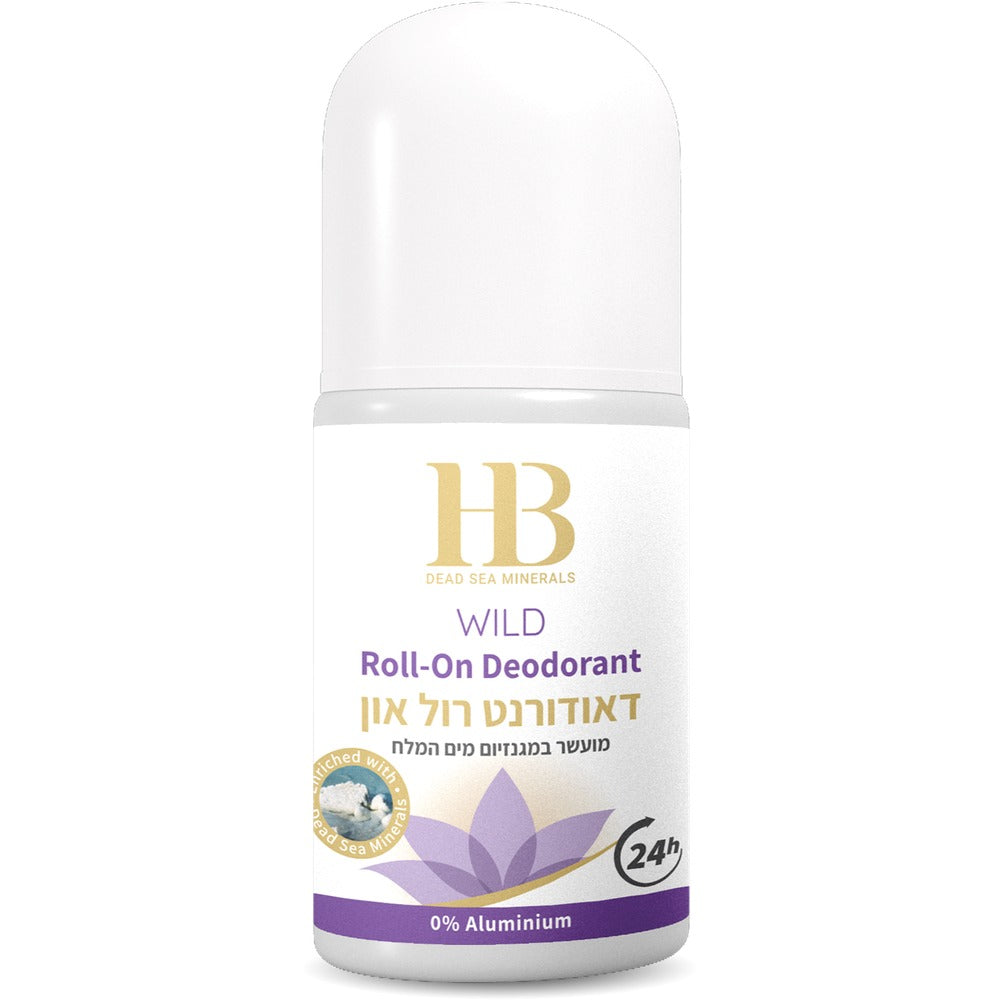 HB dezodorantas su rutuliniu aplikatoriumi moterims „Wild Purple“, Negyvosios jūros mineralai, 75 ml